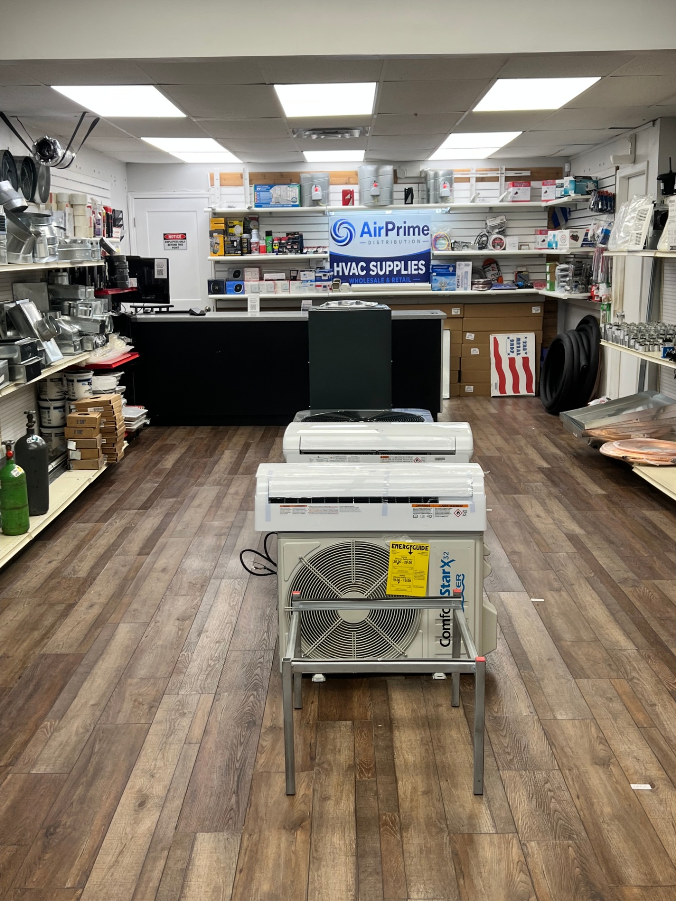 AirPrime Distribution HVAC supplies showroom in Tampa, FL